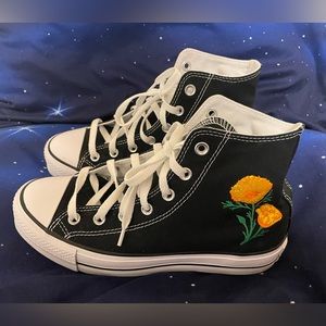 Custom Chuck Taylor All Star Platform Embroidery Converse